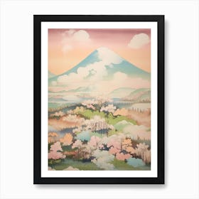 Mount Gassan In Yamagata, Japanese Landscape 2 Art Print