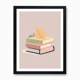 Illustration Of Books Art Print