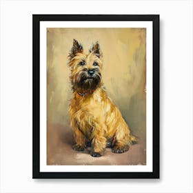 Cairn Terrier Acrylic Painting 4 Art Print