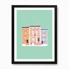 Christmas In New York City Art Print