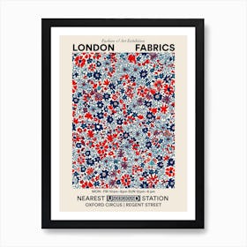 Poster Flower Parade London Fabrics Floral Pattern 4 Art Print