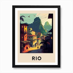 Rio 3 Vintage Travel Poster Art Print