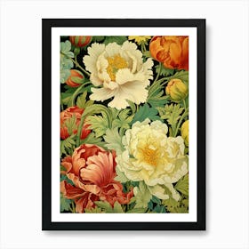 Peonies Wallpaper 3 Art Print