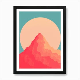 Candy Red Peak Art Print