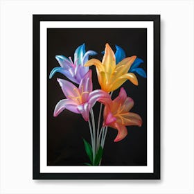 Bright Inflatable Flowers Lily 2 Art Print