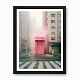 Pink Smoke Art Print