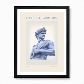 David, Michelangelo, Florence 2 Vintage Poster Art Print