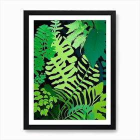 Southern Maidenhair Fern Vibrant Art Print