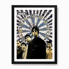 oasis britpop music band 4 Art Print