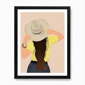 Cowgirl Art Print