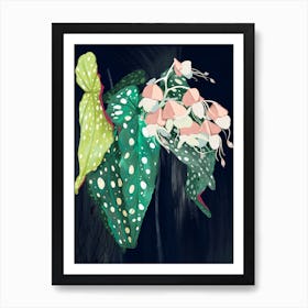 Begonia Love Art Print