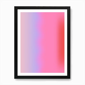 Pink Glow Gradient Aura Art Print