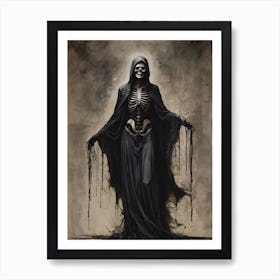 Dance With Death Skeleton Painting (34) Art Print