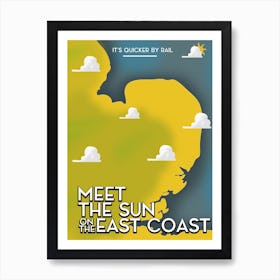 Meet The Sun On The East Coast 1 Art Print