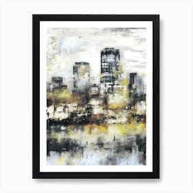 Cityscape Abstract Painting Art Print