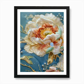 Chinese Flower Painting 11 Art Print