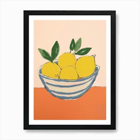 Lemons In A Bowl 1 Art Print