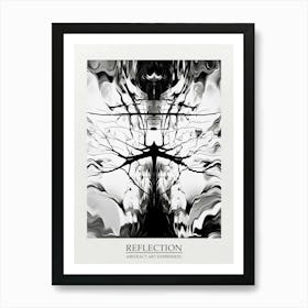 Reflection Abstract Black And White 8 Poster Art Print