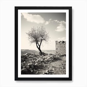 Palestine, Black And White Analogue Photograph 2 Art Print