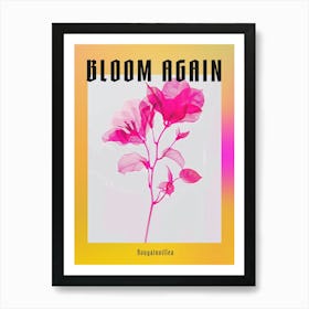 Hot Pink Bougainvillea 2 Poster Art Print