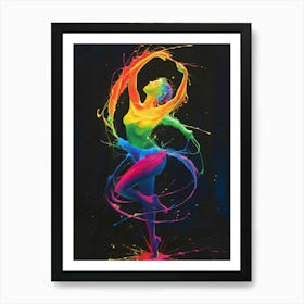 Colorful Dancer Art Print