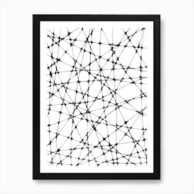 Abstract Black And White Pattern Art Print