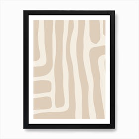 Neutral Abstract Art Art Print