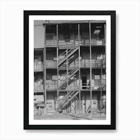 Back Of Apartment House Rented To African Americans, Southside Of Chicago, Illinois By Russell Lee Art Print