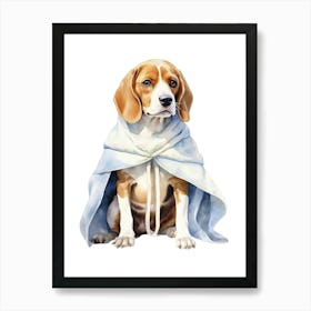 Beagle Dog As A Jedi 1 Art Print