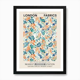 Poster Aster Amaze London Fabrics Floral Pattern 2 Art Print