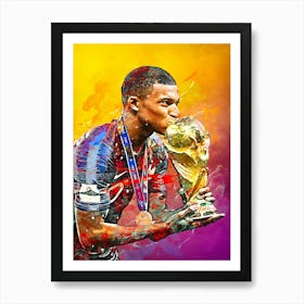 Kylian Mbappe France World Cup Art Print