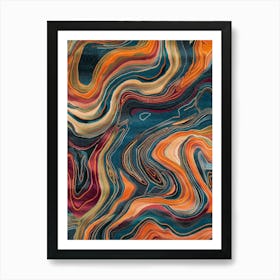 Abstract Swirls 4 Art Print