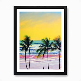 Delray Beach, Florida Bright Abstract Art Print