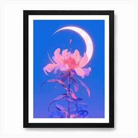 Moon Flower Art Print