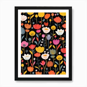 Floral Pattern 5 Art Print