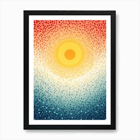 Abstract Sunburst Art Print