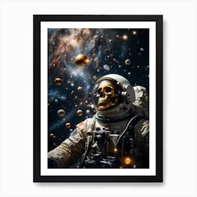 Space Astronaut In Space Print Art Print