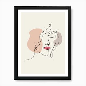 Face Of A Woman 1 Art Print