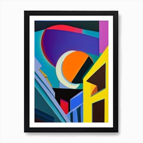 Eclipse Abstract Modern Pop Space Art Print