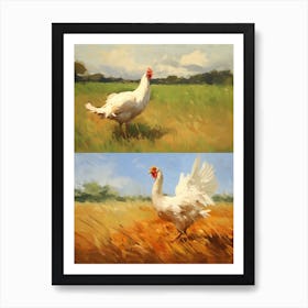Bird Painting Turkey 1 Art Print