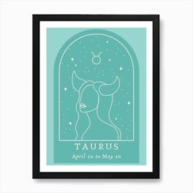 Taurus Green Art Print