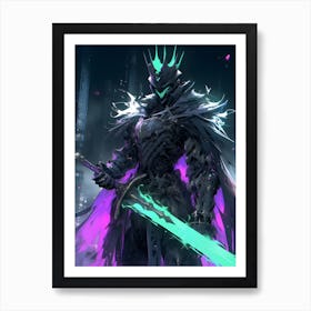 Dark Lord Anime Art Print