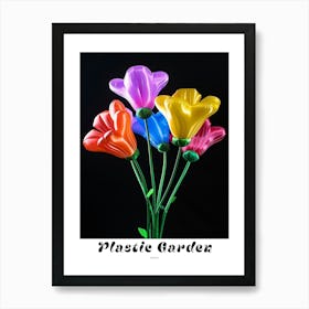 Bright Inflatable Flowers Poster Freesia 3 Art Print