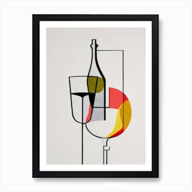 Gimlet Picasso Line Drawing Cocktail Poster Art Print