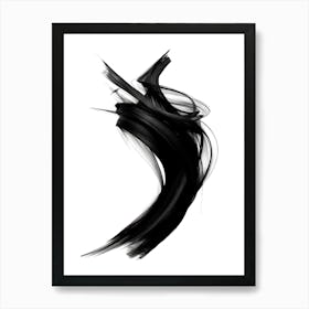 Black Art Painting 8 Art Print