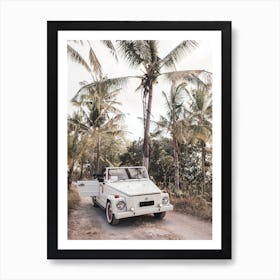 Tropical Island Car Color Art Print