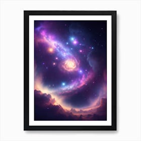 Galaxy In Space Art Print