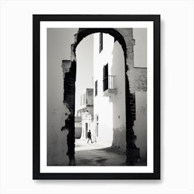 Essaouira, Morocco, Black And White Photography 4 Art Print