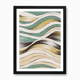 Abstract Wave Pattern 2 Art Print