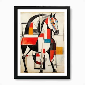 Horse Abstract Pop Art 7 Art Print